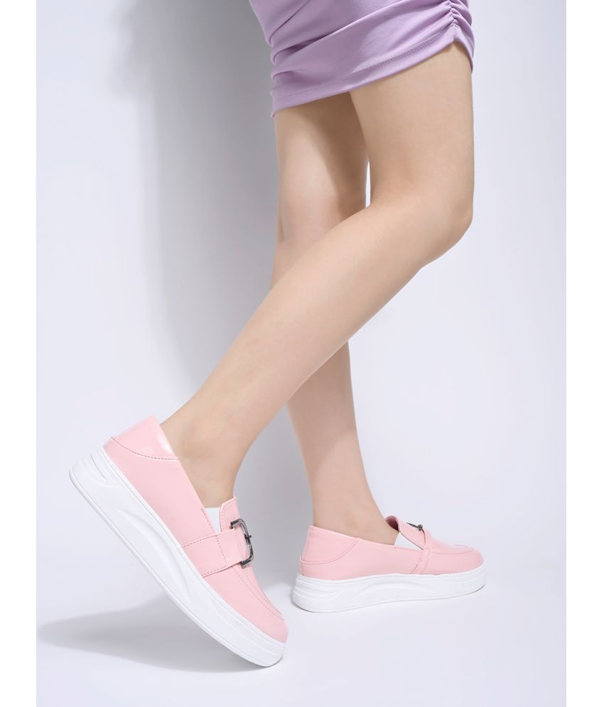     			Shoetopia - Pink Women's Loafers