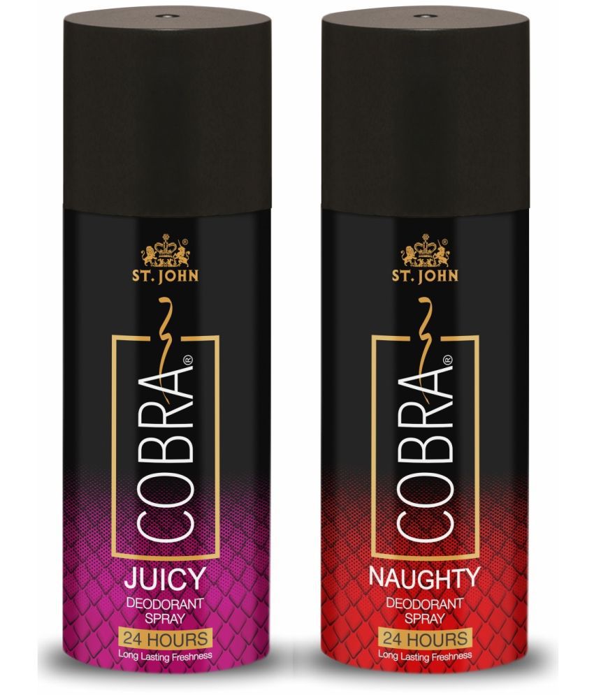     			St. John - Juicy & Naughty 150ml Each Long Lasting Deodorant Spray for Men,Women 300 ml ( Pack of 2 )