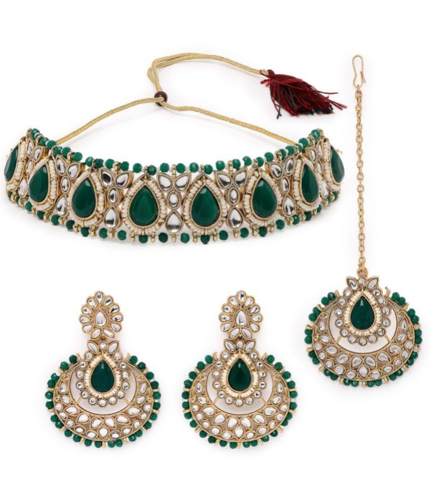     			Sukkhi Green Alloy Necklace Set ( Pack of 1 )