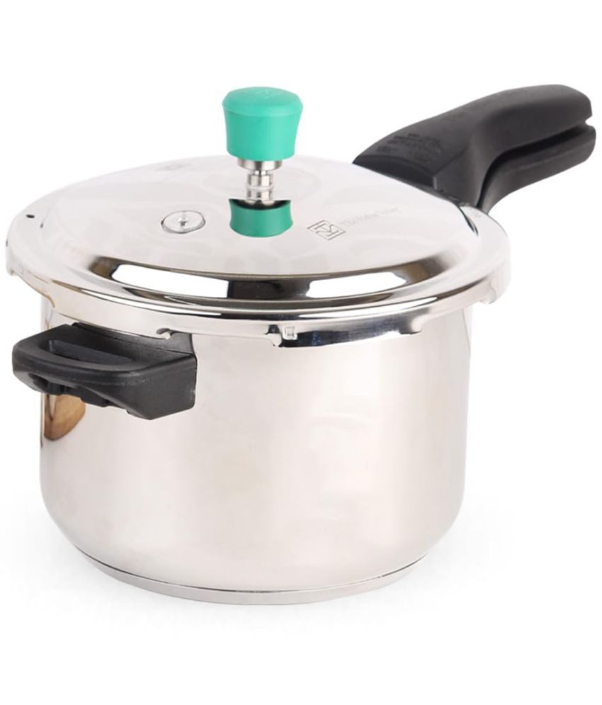     			The Indus Valley 5 L Stainless Steel OuterLid Pressure Cooker Induction Stovetop Compatible
