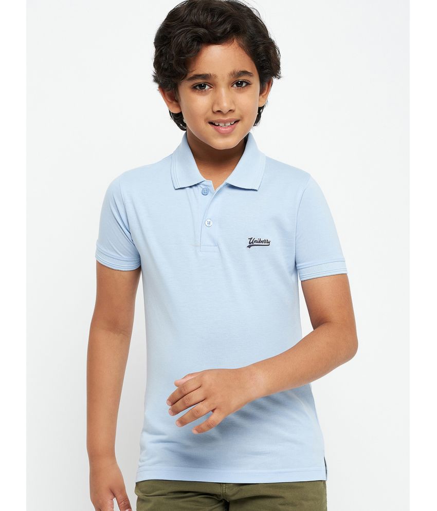     			UNIBERRY - Blue Cotton Blend Boy's Polo T-Shirt ( Pack of 1 )