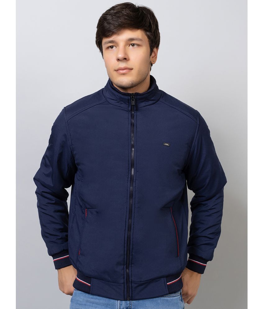     			xohy Cotton Blend Men's Casual Jacket - Navy Blue ( Pack of 1 )