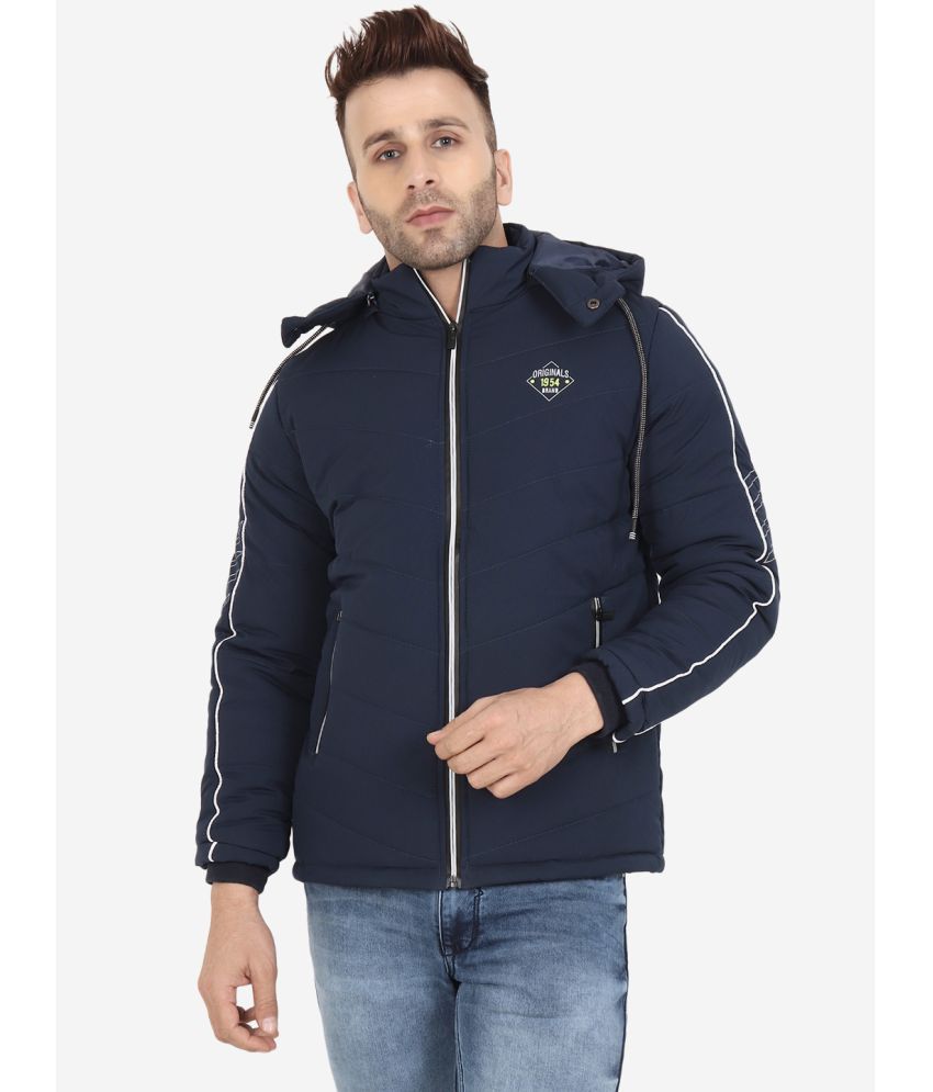     			xohy Nylon Men's Puffer Jacket - Navy Blue ( Pack of 1 )