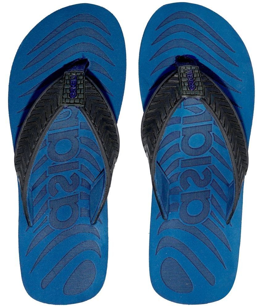     			ASIAN Navy Blue Men's Thong Flip Flop