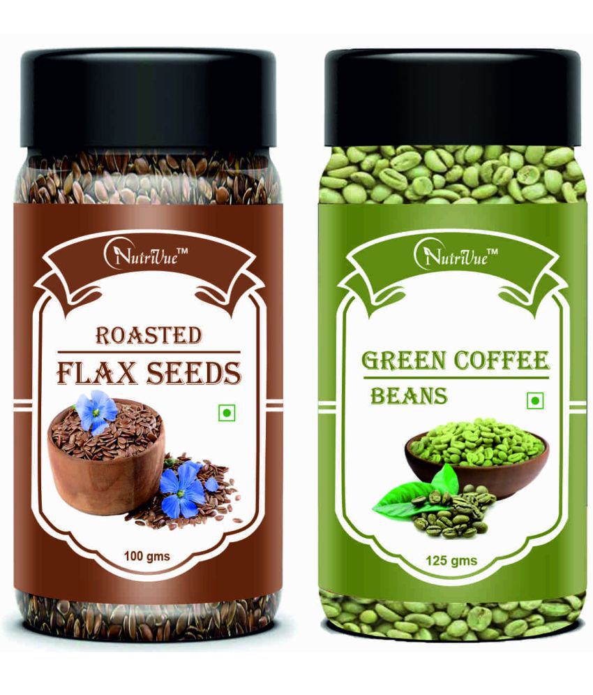     			NUTRIVUE Roasted Flax Seeds & Green Coffee Beans 225 gm Pack of 2