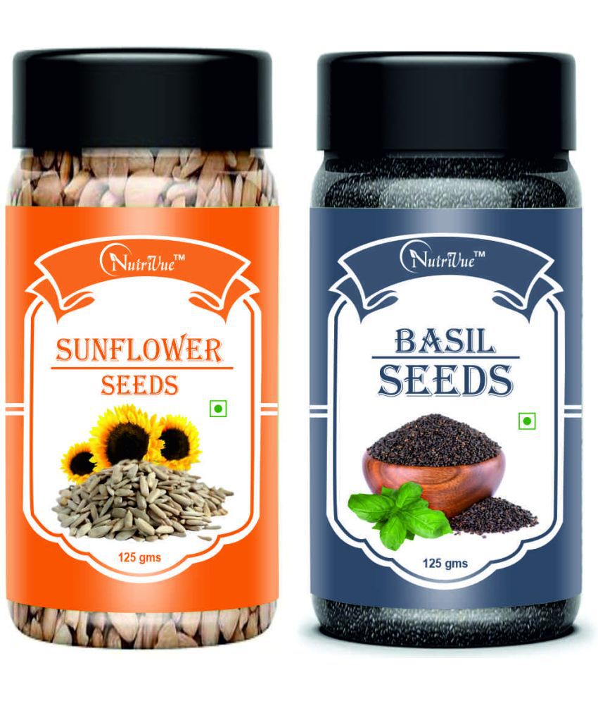     			NUTRIVUE Sunflower Seeds & Basil Seeds 250 gm Pack of 2