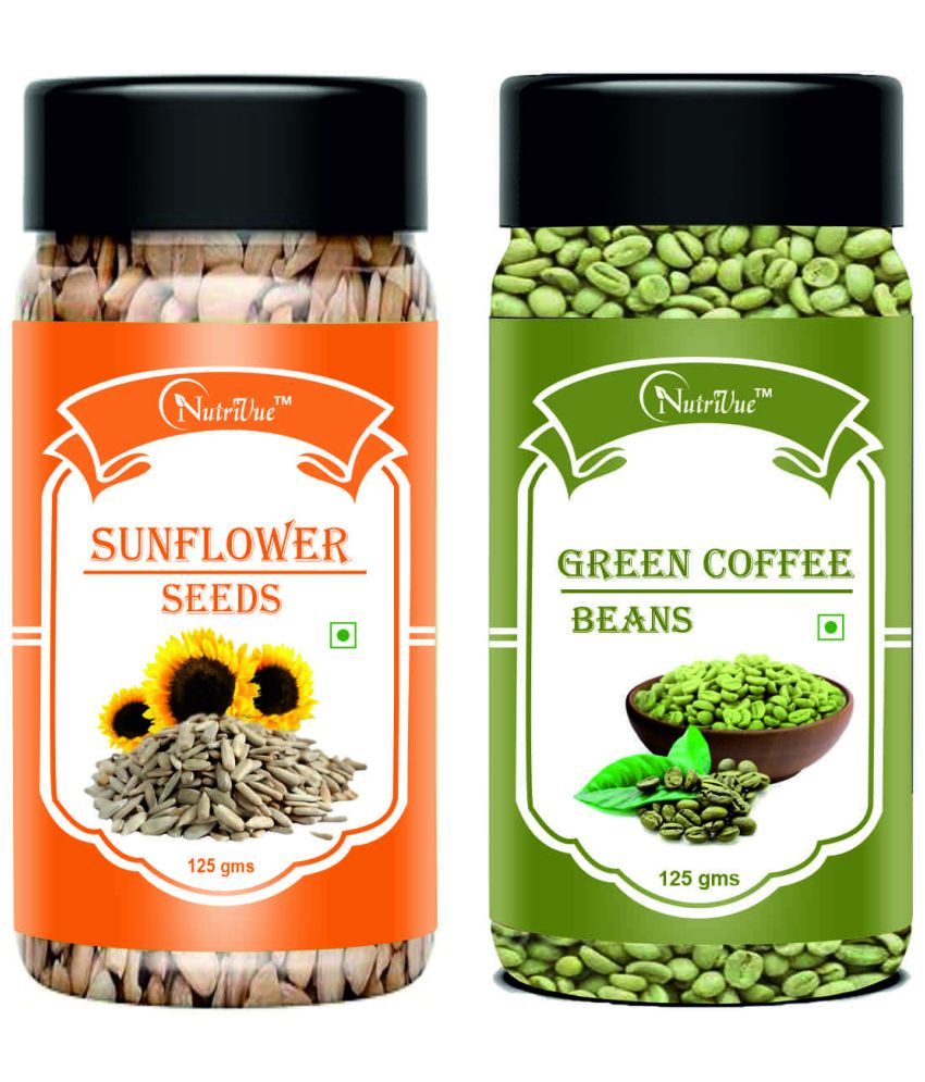     			NUTRIVUE Sunflower Seeds & Green Coffee Beans 250 gm Pack of 2