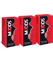 Moods Strawberry Condom 12's Pack of 3