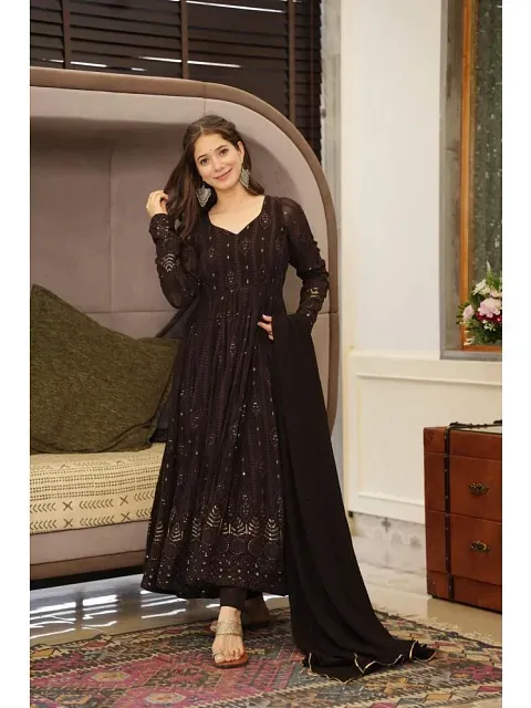 Snapdeal anarkali deals dress material