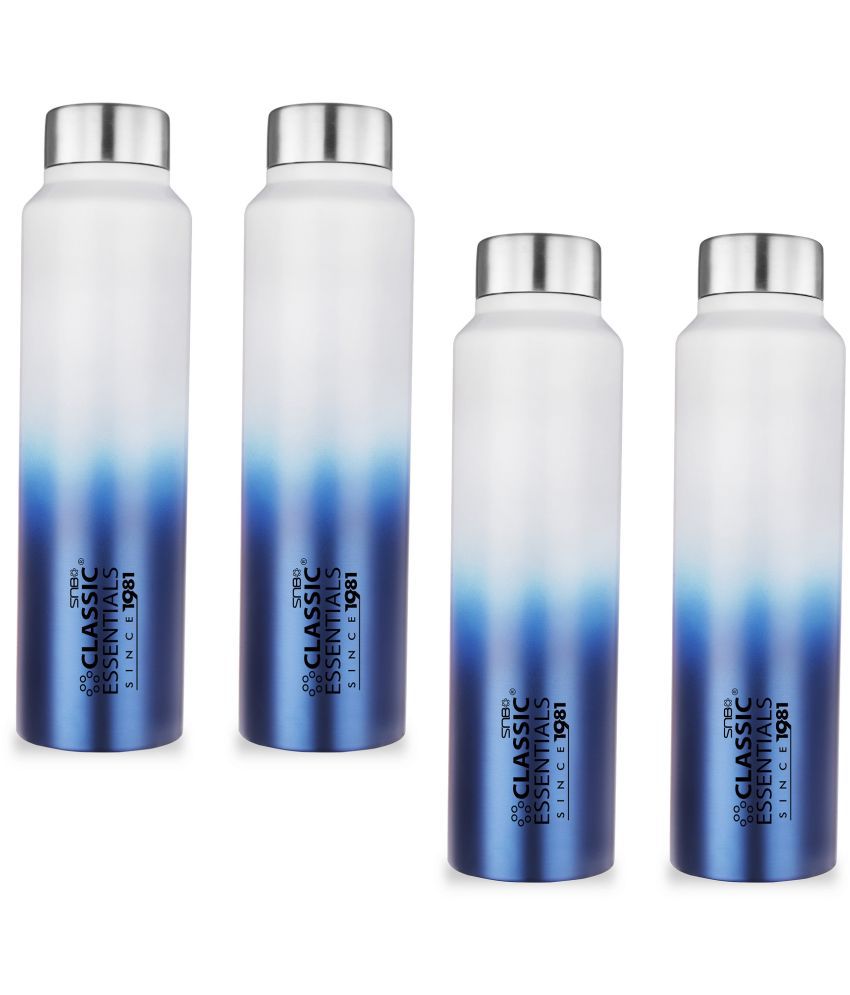     			Classic Essentials Inox Spring + Sipper Water Bottle Multicolor Water Bottle 1000 mL ( Set of 4 )