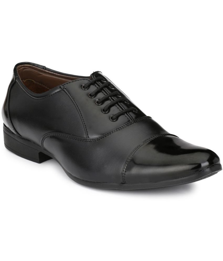     			John Karsun - Black Men's Oxford Formal Shoes