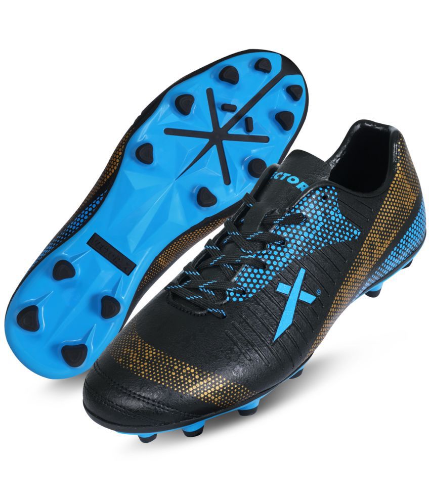     			Vector X Dazzle X Black Gold Blue Football Shoes