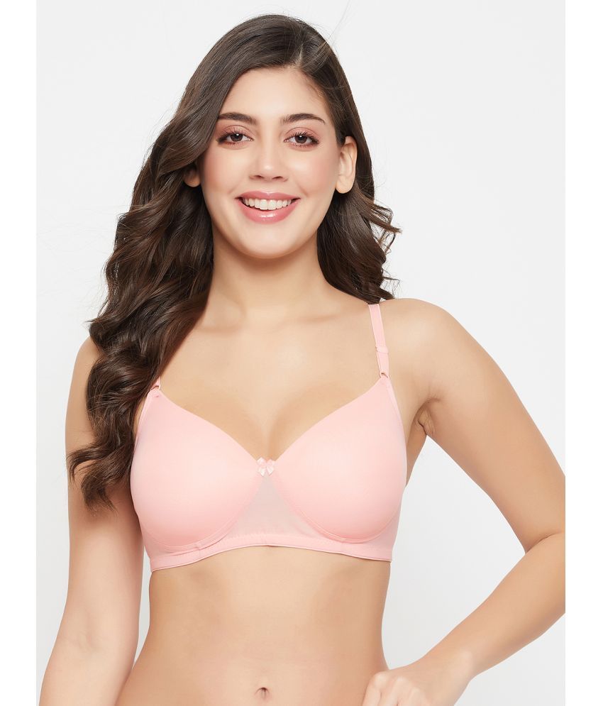     			Clovia - Pink Net Lightly Padded Women's Everyday Bra ( Pack of 1 )