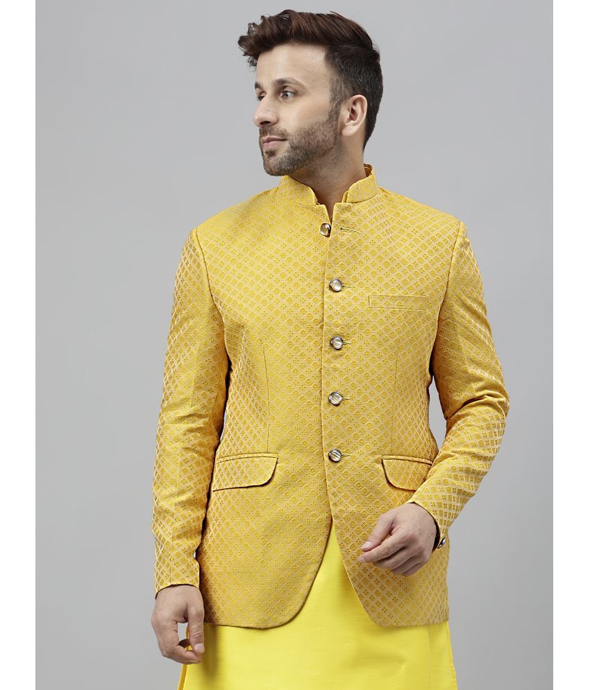     			Hangup Polyester Blend Men's Blazer - Yellow ( Pack of 1 )