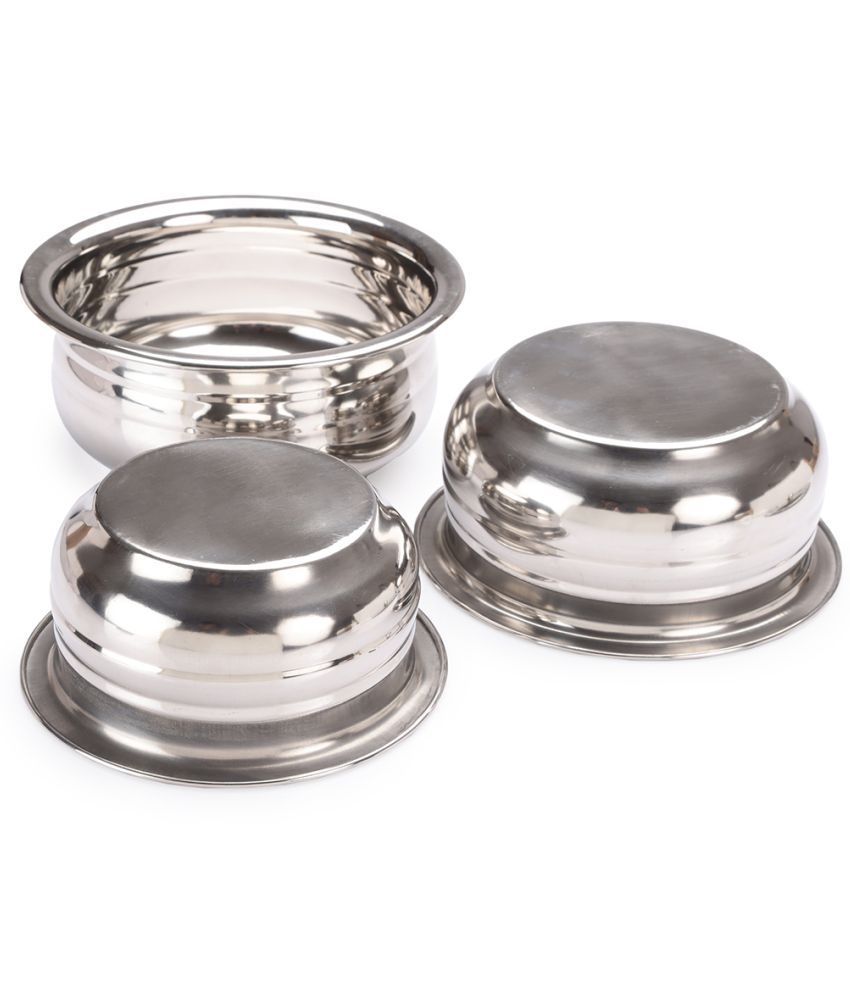     			Kitchen Krafts - Silver Stainless Steel ( Set of 3 )