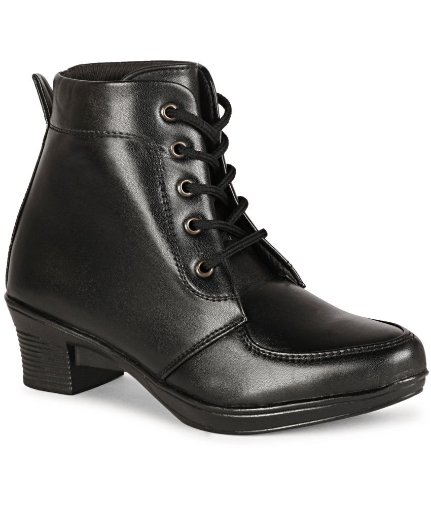     			Saheb - Black Women's Ankle Length Boots