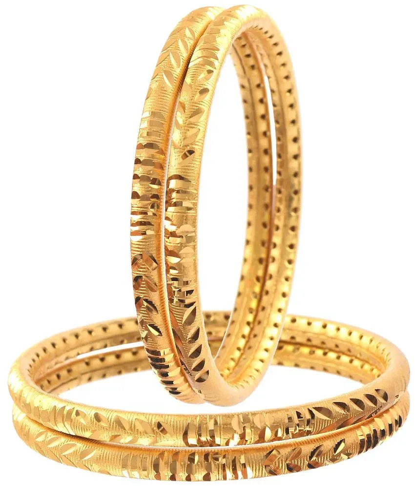 Priyaasi Stylish Gold Plated Golden Bangles Set for Women and Girls: Buy  Priyaasi Stylish Gold Plated Golden Bangles Set for Women and Girls Online  in India on Snapdeal