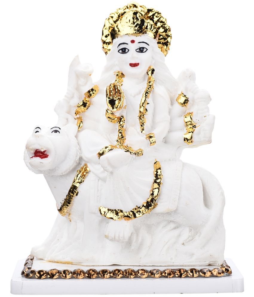     			Ghar Saaz - Marble Goddess Durga Idol ( 9 cm )