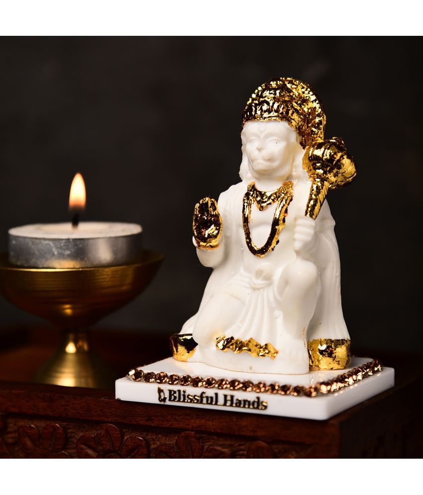     			Ghar Saaz - Marble Lord Hanuman Idol ( 9 cm )