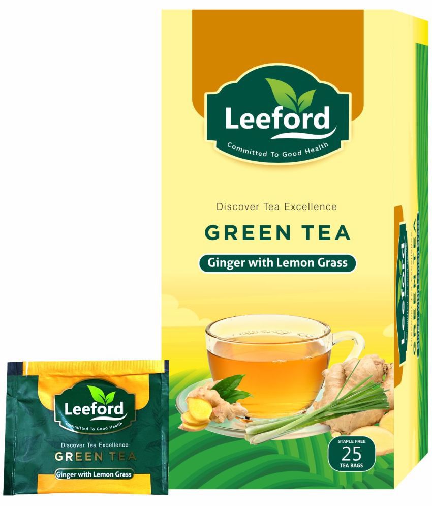     			Leefordgreen Teaginger with Lemongarss for Immunity andgood Health, Pack of 1 (25 Bags)