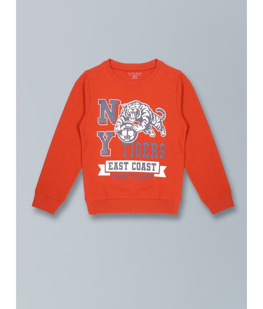     			PLUM TREE - Light Orange Cotton Blend Boys Sweatshirt ( Pack of 1 )