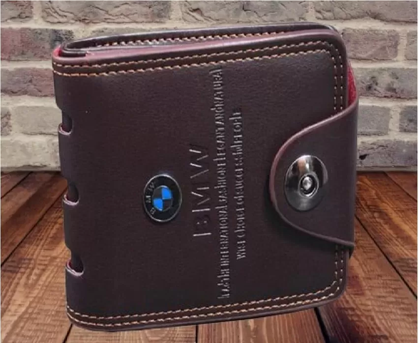 Male Button Men Leather Wallet (BMW BLUE), Card Slots: 3 at Rs 75 in New  Delhi