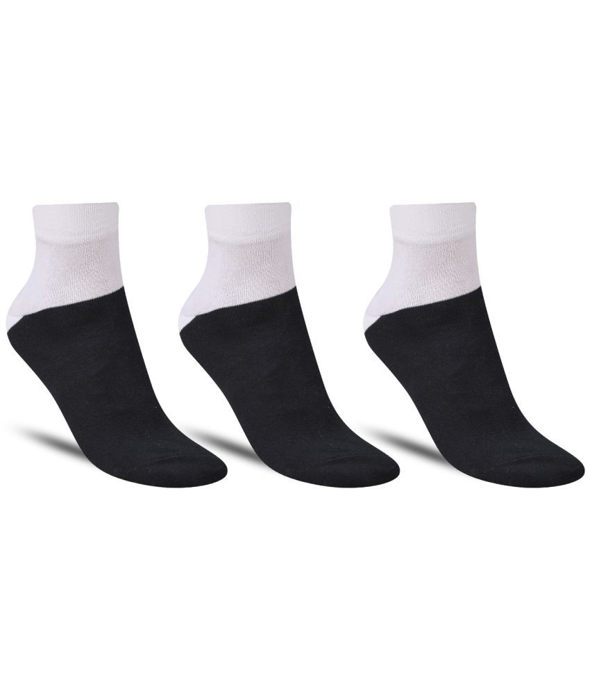     			Dollar - Cotton Men's Printed Black Ankle Length Socks ( Pack of 3 )