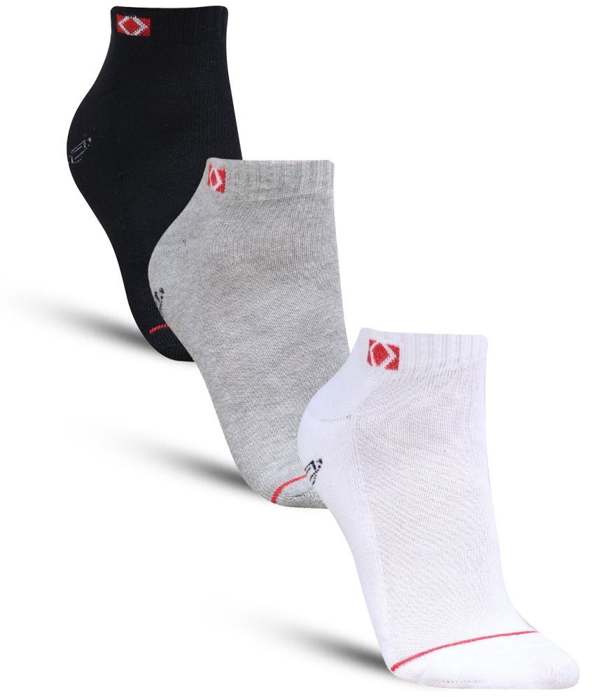     			Dollar - Cotton Men's Self Design Multicolor Ankle Length Socks ( Pack of 3 )