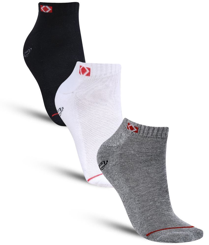     			Dollar - Cotton Men's Self Design Multicolor Ankle Length Socks ( Pack of 3 )