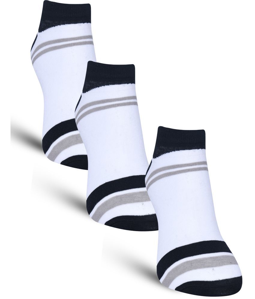     			Dollar - Cotton Men's Self Design White Full Length Socks ( Pack of 3 )