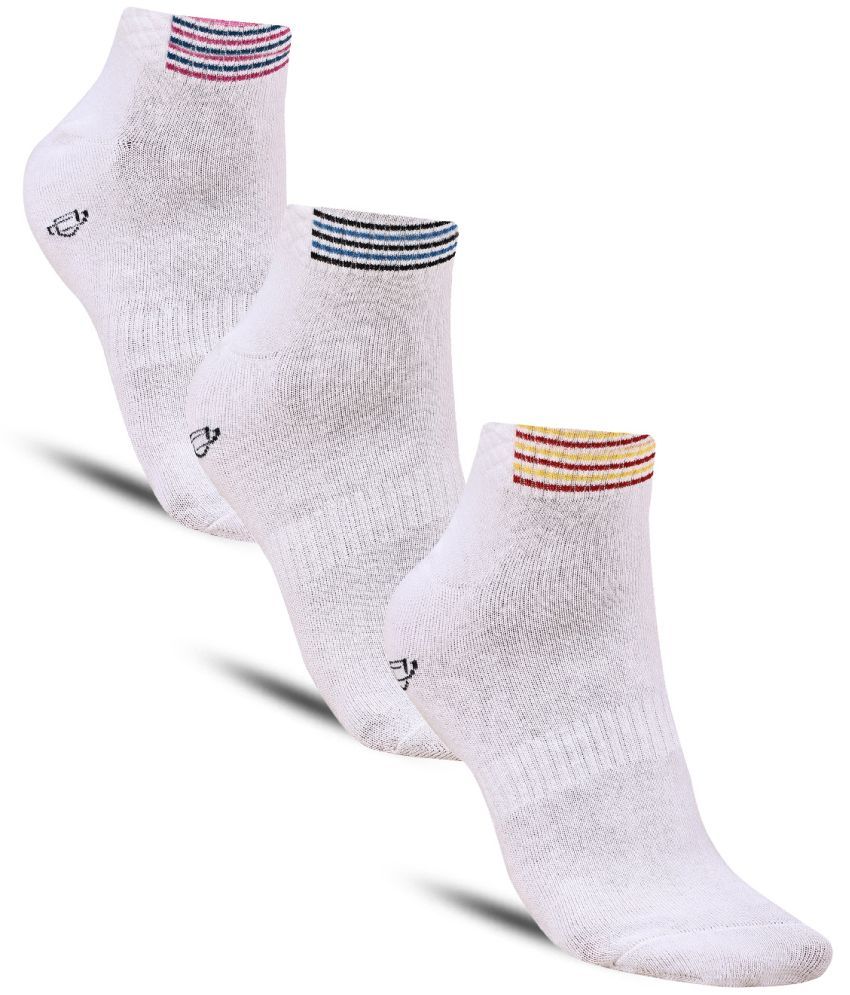     			Dollar - Cotton Men's Solid Multicolor Ankle Length Socks ( Pack of 3 )