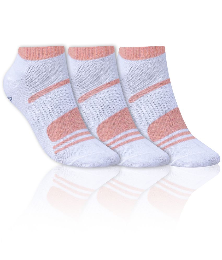     			Dollar - Cotton Men's Solid Orange Low Ankle Socks ( Pack of 3 )