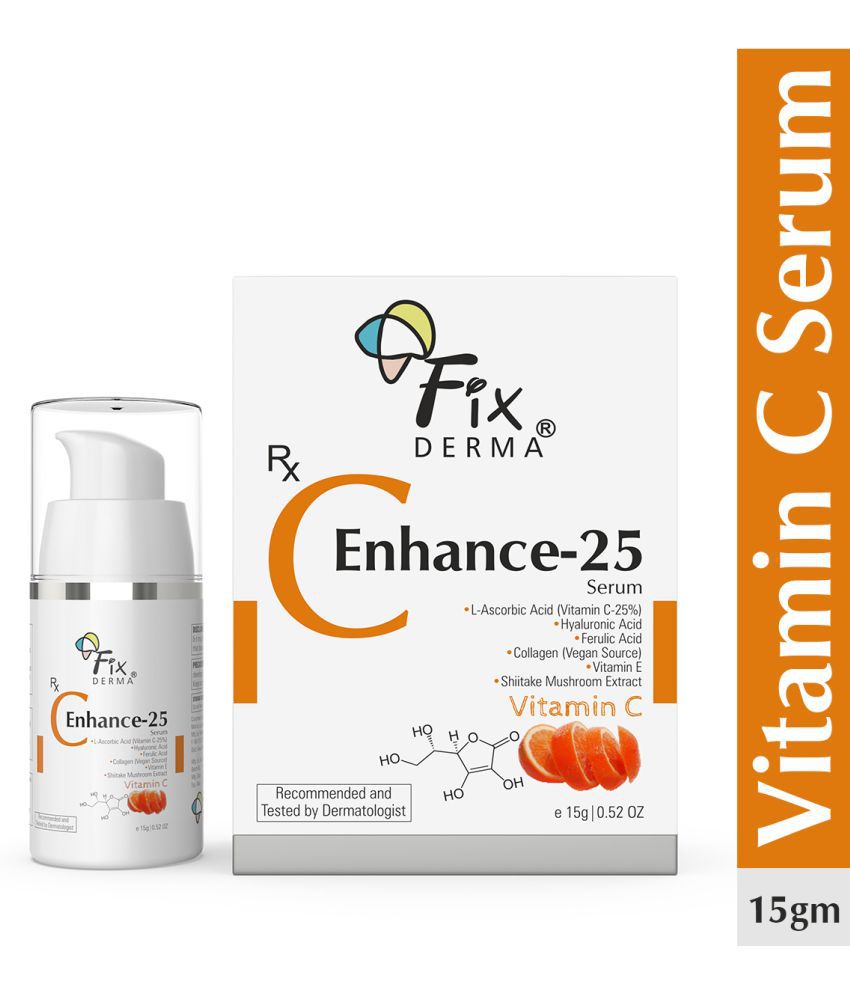     			Fixderma C Enhance 25% Vitamin C Serum for Anti Aging, Skin Brightening & Lightening, 15ml