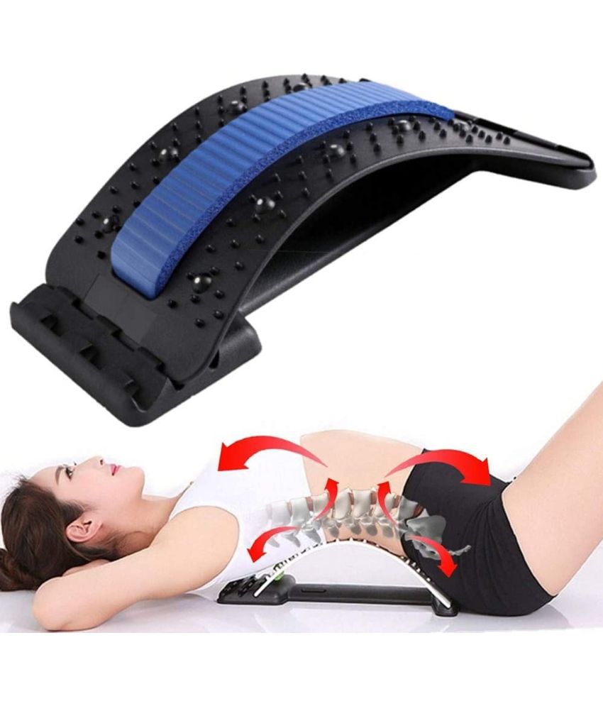     			HORSE FIT  Back Massager Magic Stretcher Lumbar Support Spine Waist Pain Relax Fitness Tool, for Lower and Upper Back Massager and Support, Lumbar Support for Office Chair