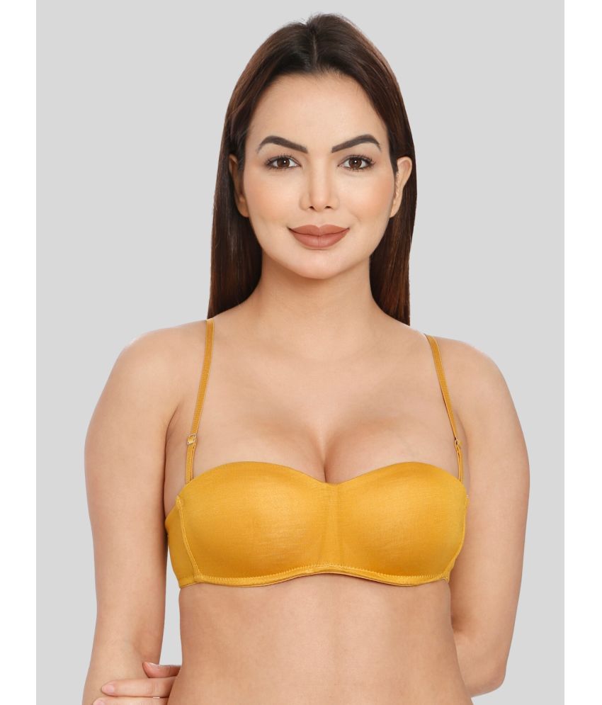     			ILRASO - Mustard Polyester Lightly Padded Women's Balconette Bra ( Pack of 1 )