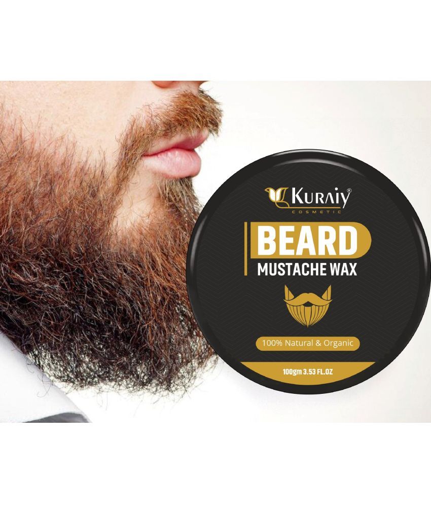     			KURAIY Men Hair and Beard Wax with Dead Sea Minerals Strong Hold & Volume Pack of 1 (100 g)