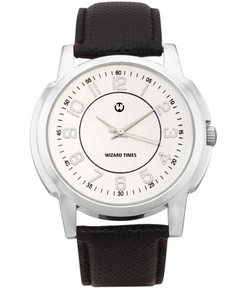     			Wizard Times - WHITE Stainless Steel Analog Men's Watch