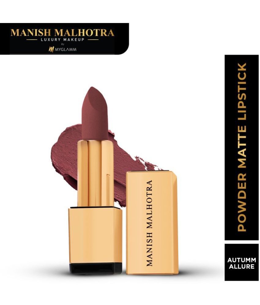     			MyGlamm Manish Malhotra Beauty Powder Matte Lipstick-Autumn Allure-4gm