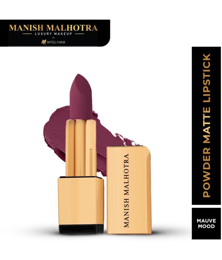     			MyGlamm Manish Malhotra Beauty Powder Matte Lipstick-Mauve Mood-4gm