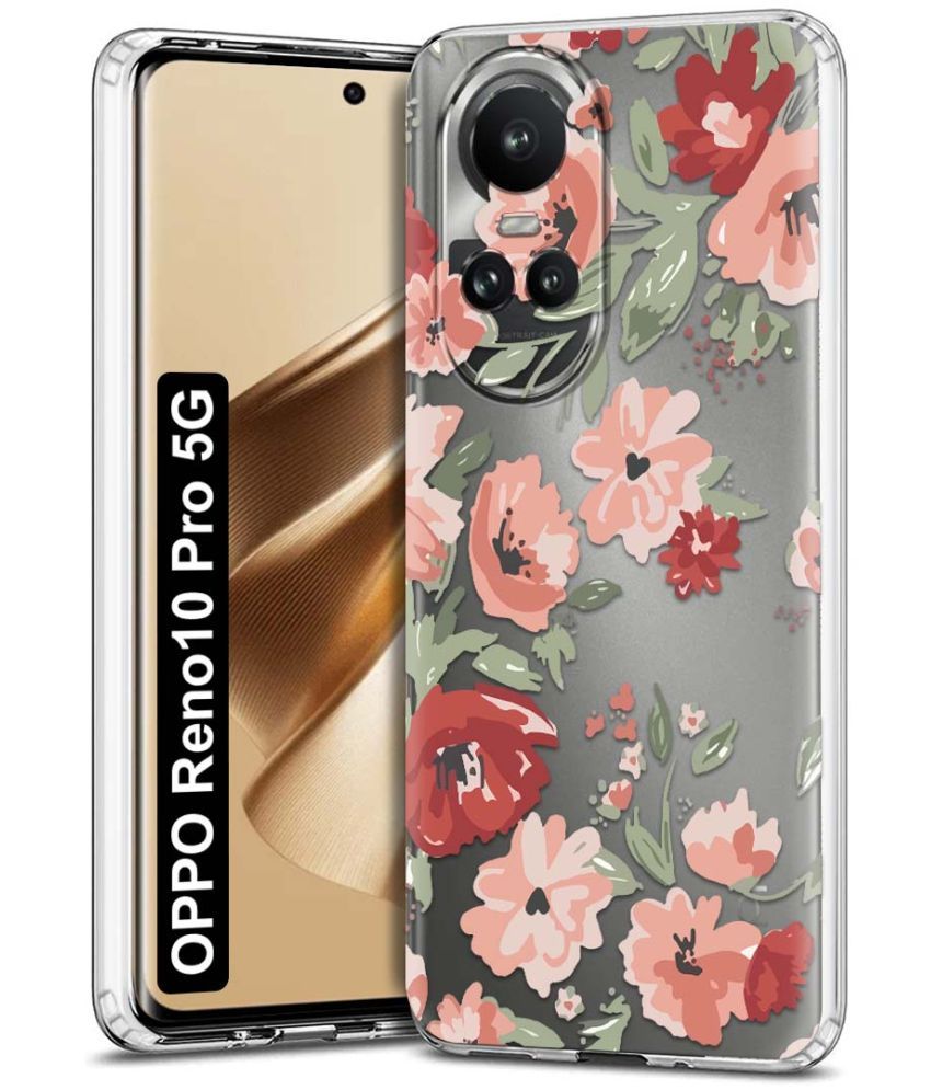     			NBOX - Multicolor Printed Back Cover Silicon Compatible For Oppo Reno 10 Pro ( Pack of 1 )