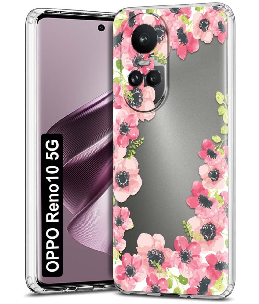     			NBOX - Multicolor Printed Back Cover Silicon Compatible For Oppo Reno 10 5G ( Pack of 1 )