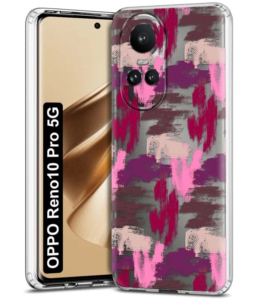     			NBOX - Multicolor Printed Back Cover Silicon Compatible For Oppo Reno 10 Pro ( Pack of 1 )