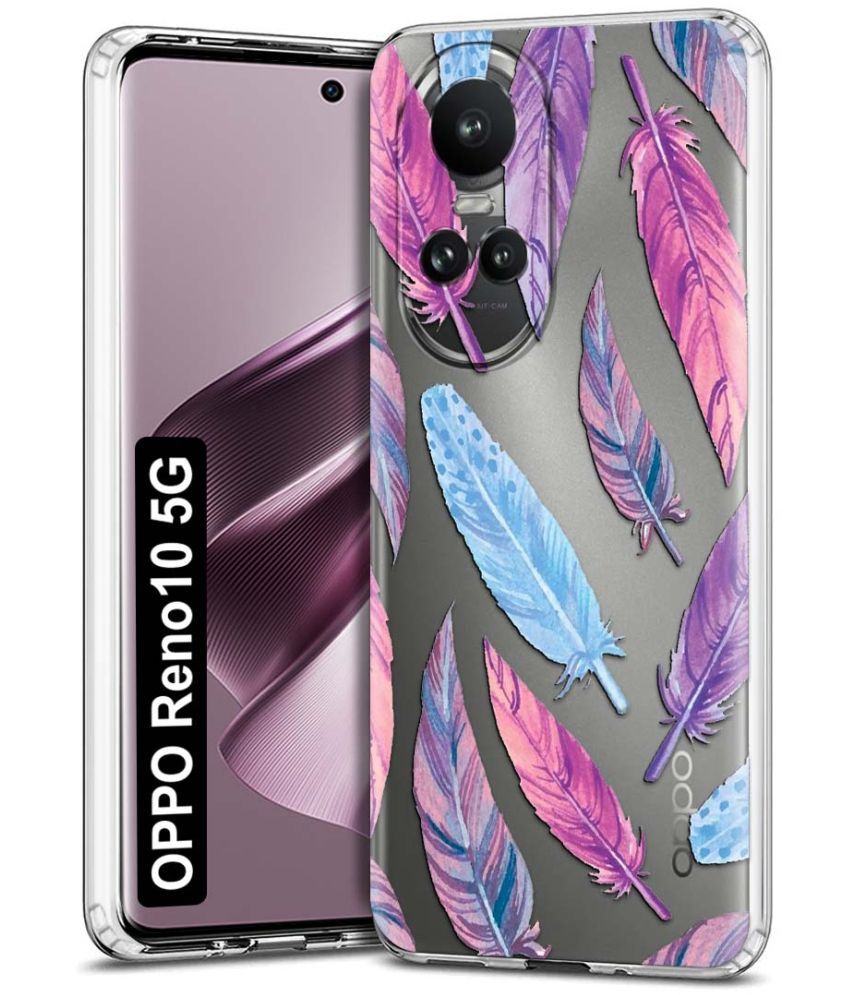     			NBOX - Multicolor Printed Back Cover Silicon Compatible For Oppo Reno 10 5G ( Pack of 1 )