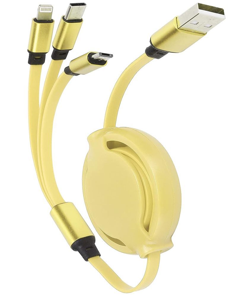     			Tecsox - Yellow 3A Multi Pin Cable 1.2 Meter