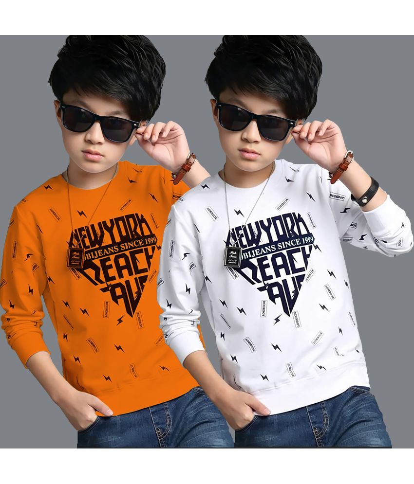     			Supersquad - Multi Color Cotton Boys Sweatshirt ( Pack of 2 )