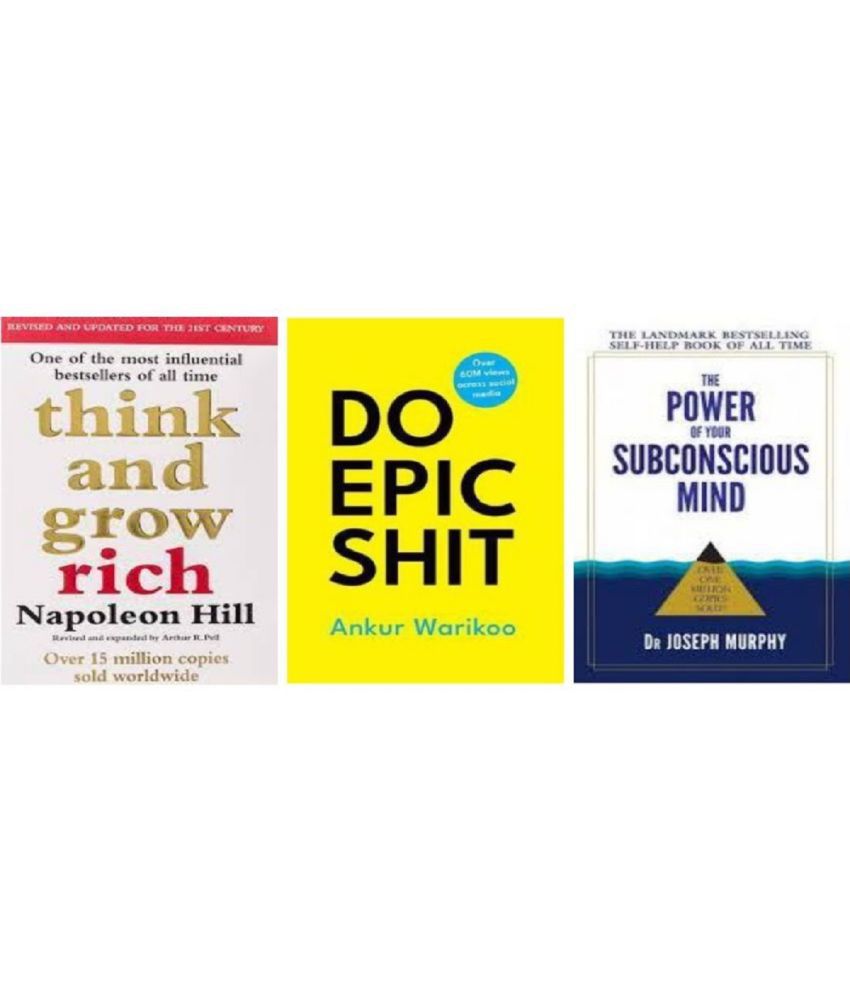     			( Combo of 3 books ) Think and Grow Rich + Do Epic Shit + The Power of your subconscious mind ( paperback )