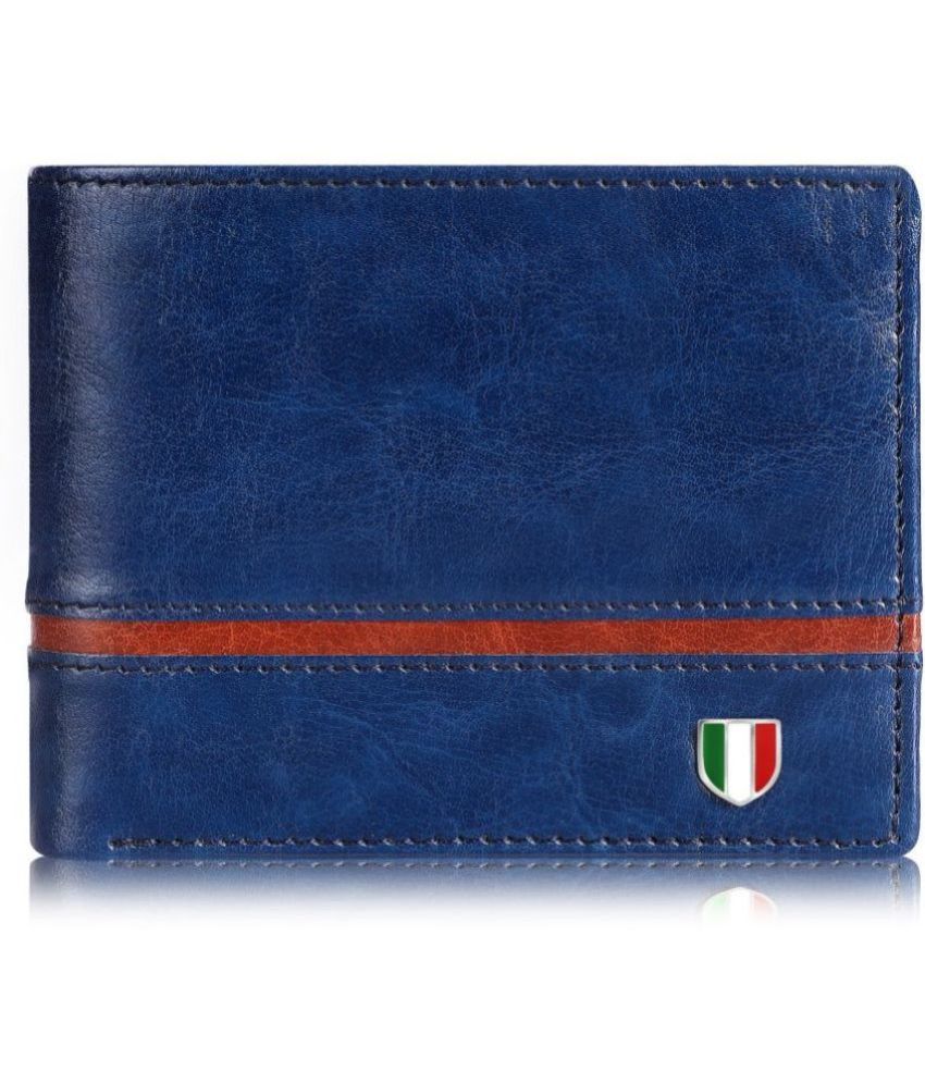     			GIOVANNY - Blue Faux Leather Men's Regular Wallet ( Pack of 1 )