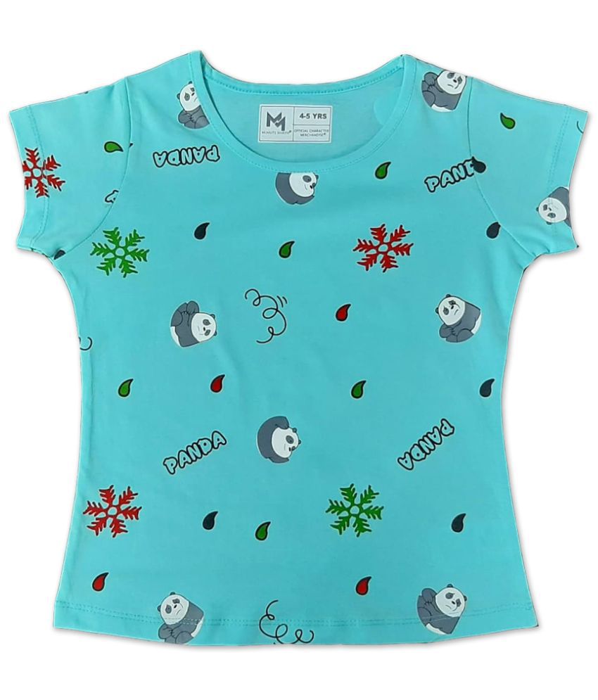     			MINUTE MIRTH - Green Cotton Girls Top ( Pack of 1 )