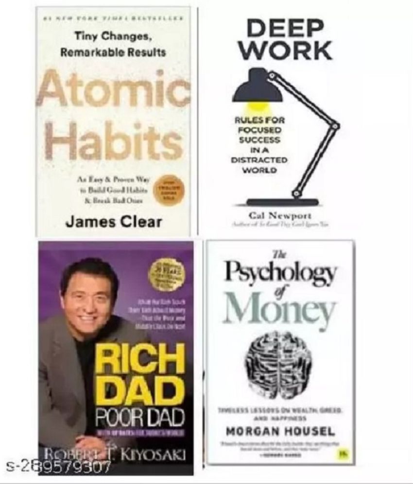     			Rich dad poor dad+Atomic habit + Deep work + the psychology of money (SET OF 4 BOOKS)