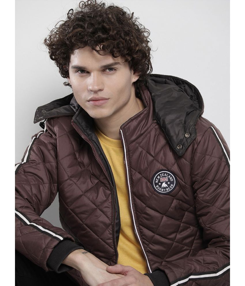     			XFOX Polyester Men's Quilted & Bomber Jacket - Maroon ( Pack of 1 )